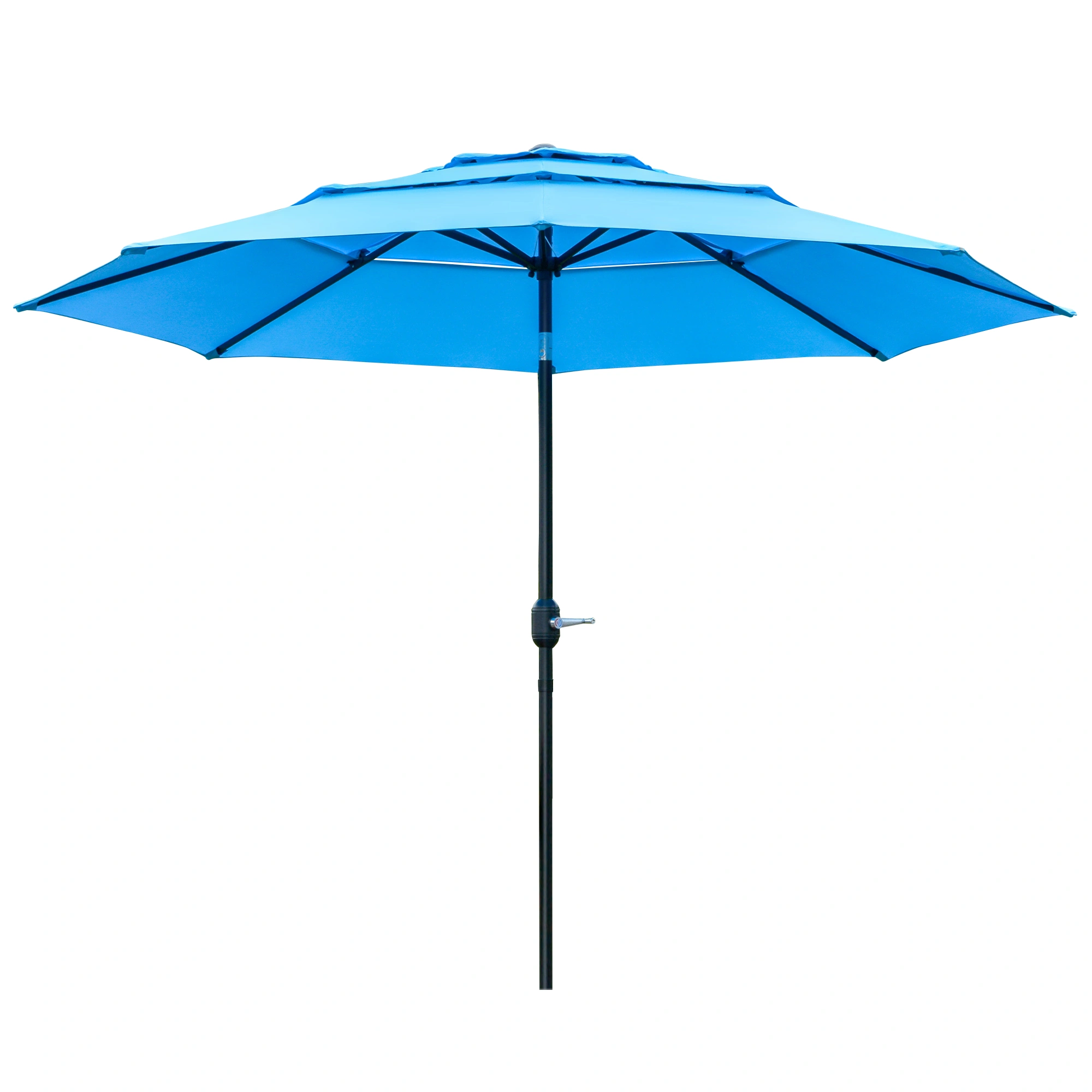 Beach Sun Umbrella - Outdoor Large UV Resistant Umbrella with Ventilated Canopy, Lightweight Portable Shade for Beach & Camping view 2