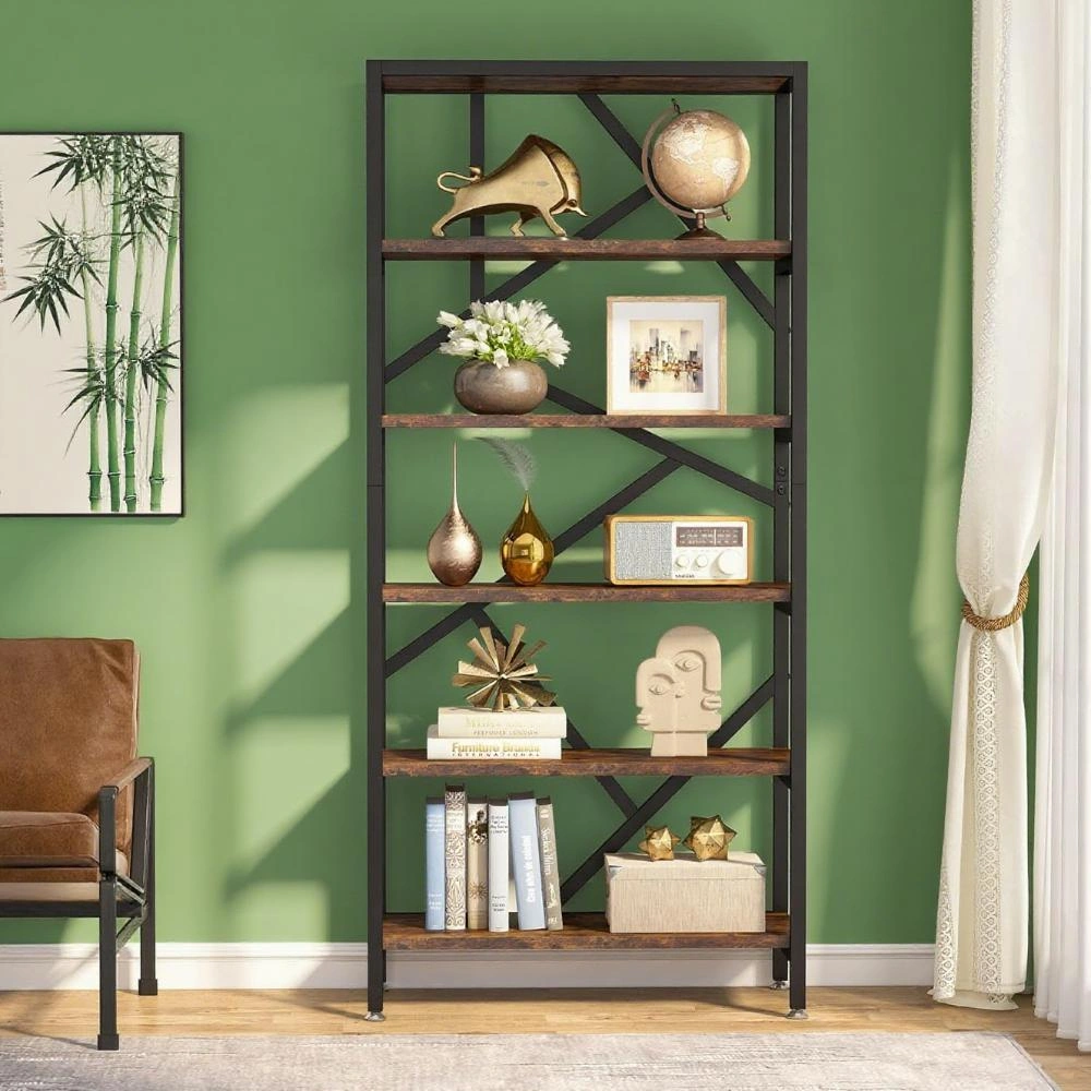Modern Book Shelf Storage Cabinet with Doors, Organizational Bookcase for Living Room Bedroom view 3