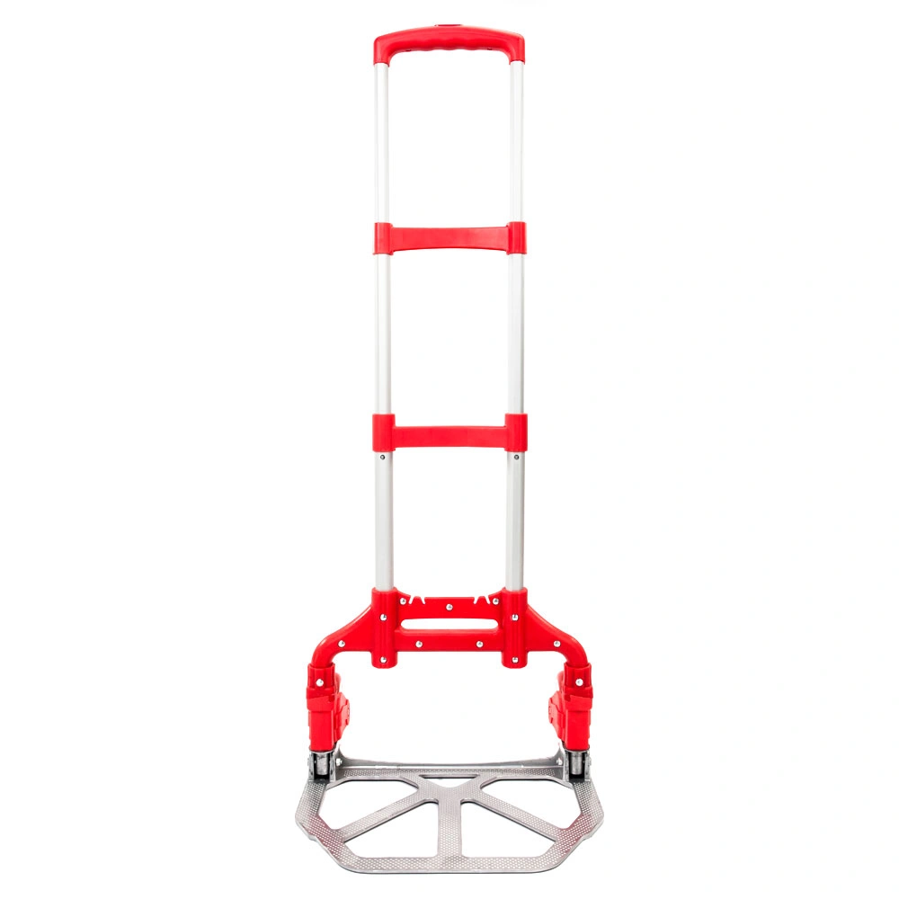 Portable Aluminium Cart Folding Dolly Push Truck Hand Collapsible Trolley Luggage Red view 10