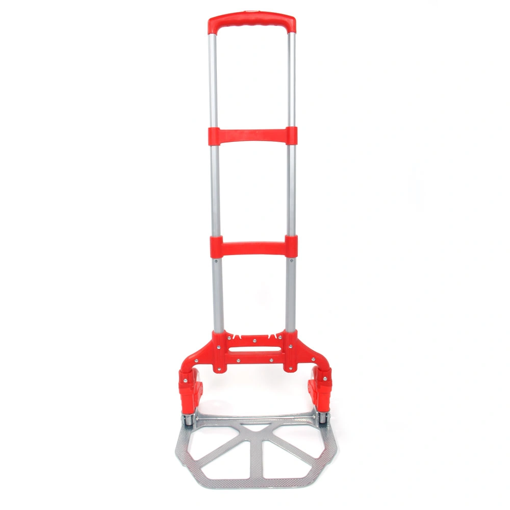 Portable Aluminium Cart Folding Dolly Push Truck Hand Collapsible Trolley Luggage Red view 25