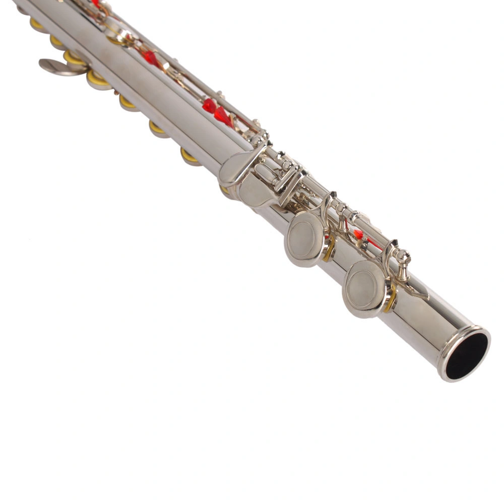Nickel Plated C Closed Hole Concert Band Flute with E Key view 9