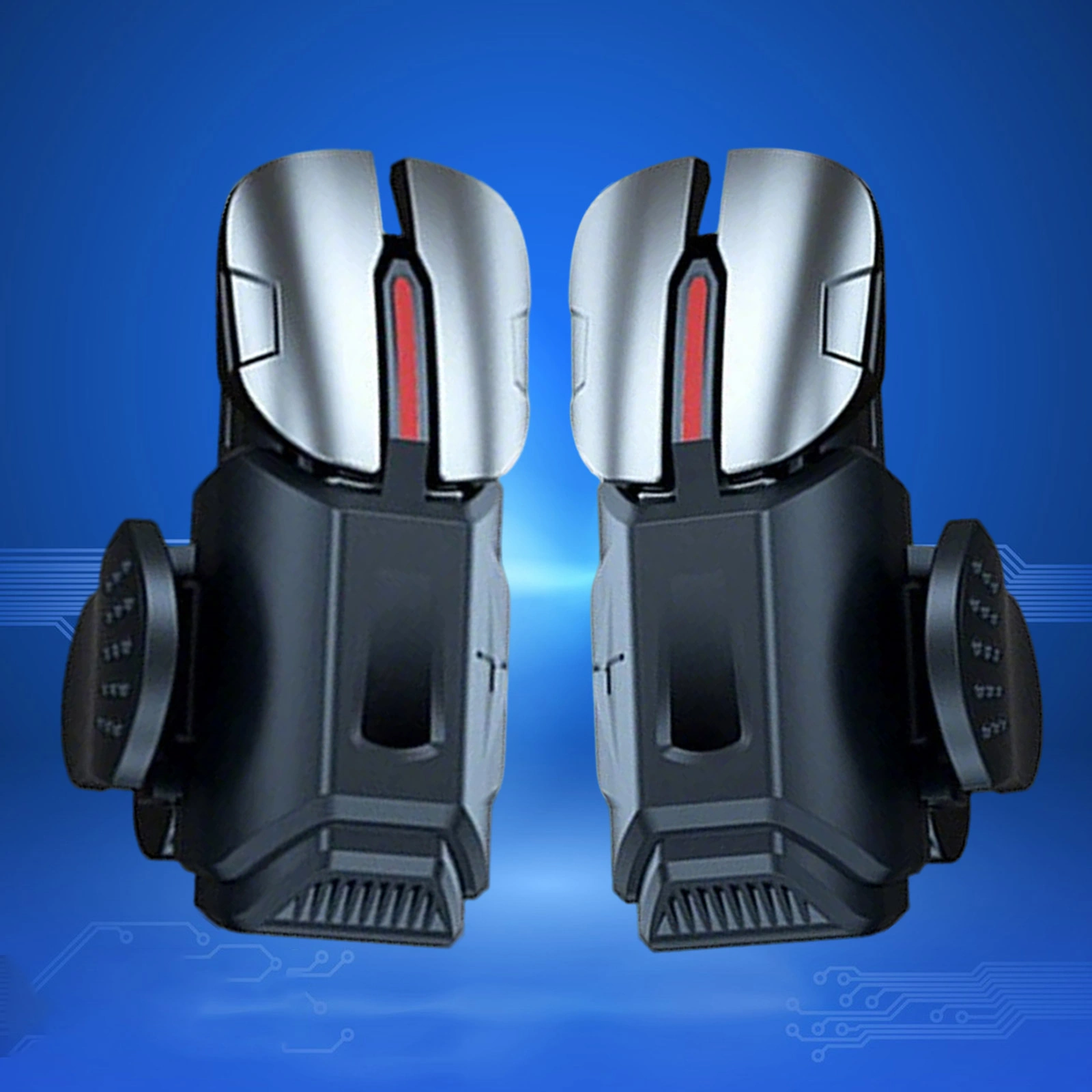 2PCS Mobile Game Trigger Fire Button + 2PCS Joystick Sticks for PUBG Mobile COD Call of Duty Controller Accessories view 6