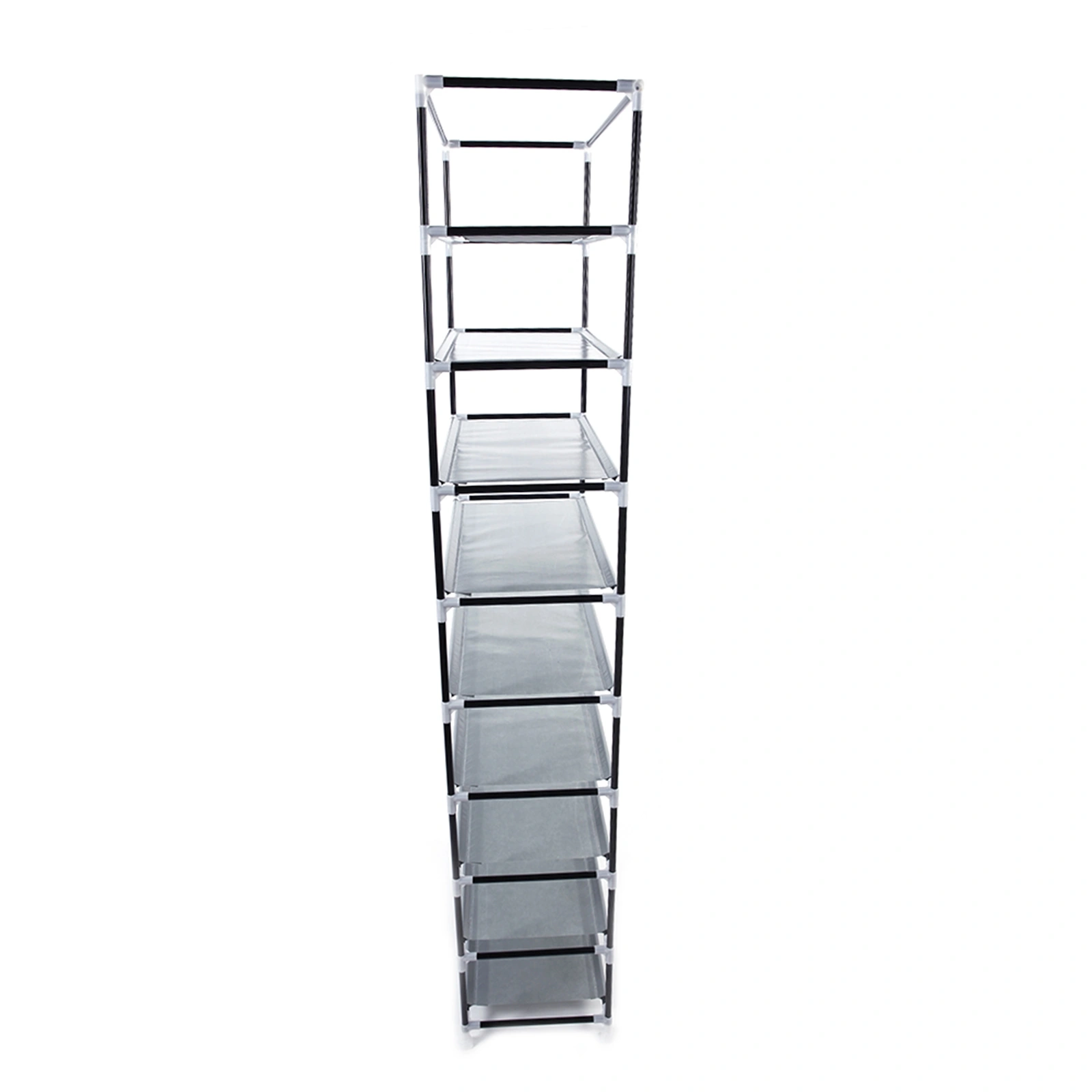 Fashionable Room-saving 9 Lattices Non-woven Fabric Shoe Rack Gray view 11