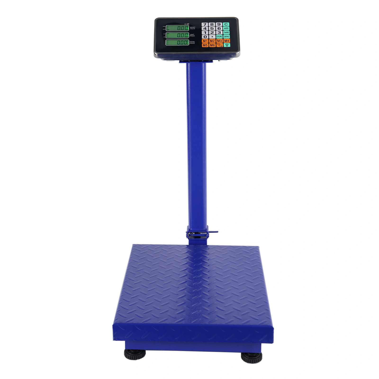 300KG/661lb Digital Floor Scale LCD Personal Postal Platform Bathroom Blue view 2