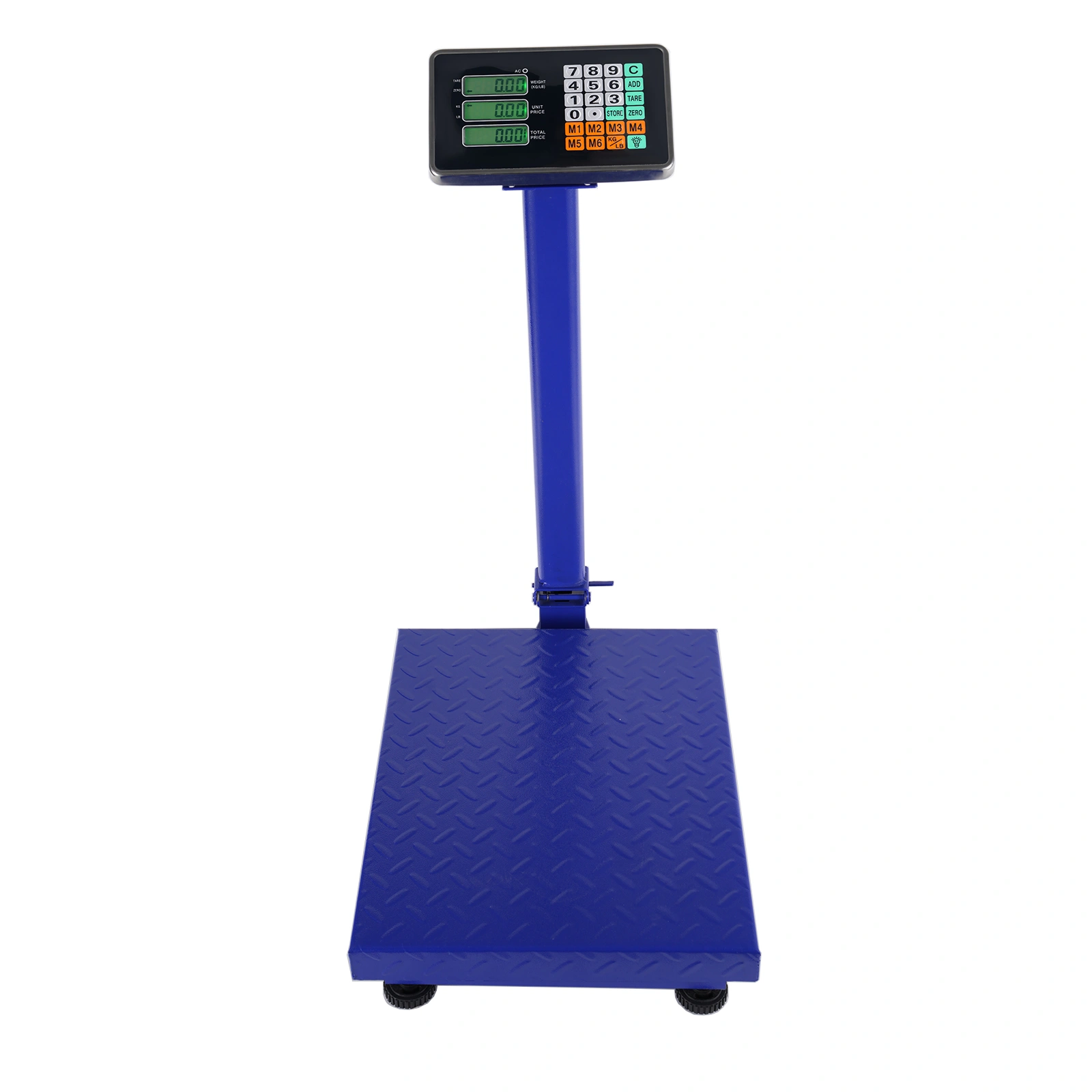 300KG/661lb Digital Floor Scale LCD Personal Postal Platform Bathroom Blue view 3