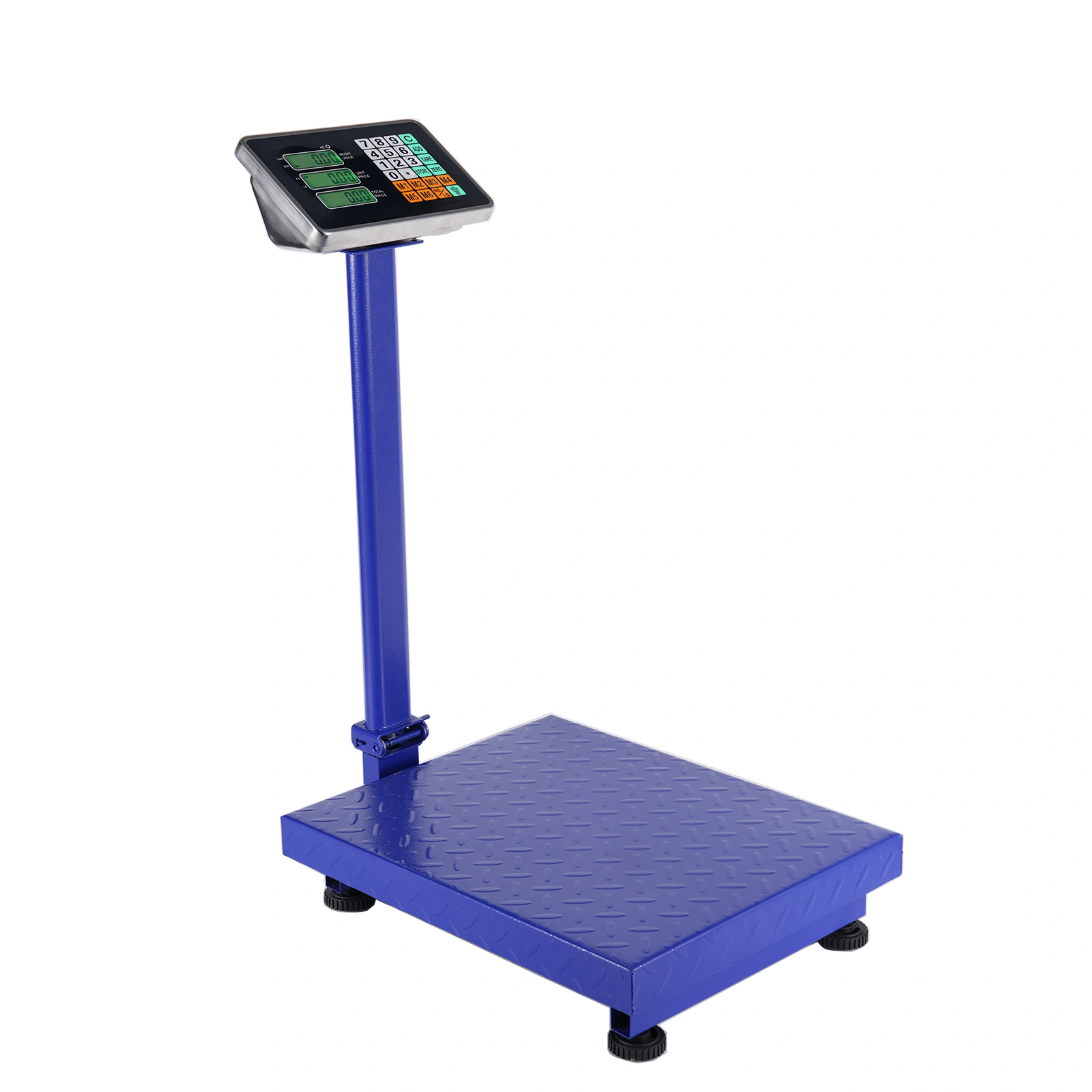 300KG/661lb Digital Floor Scale LCD Personal Postal Platform Bathroom Blue view 4