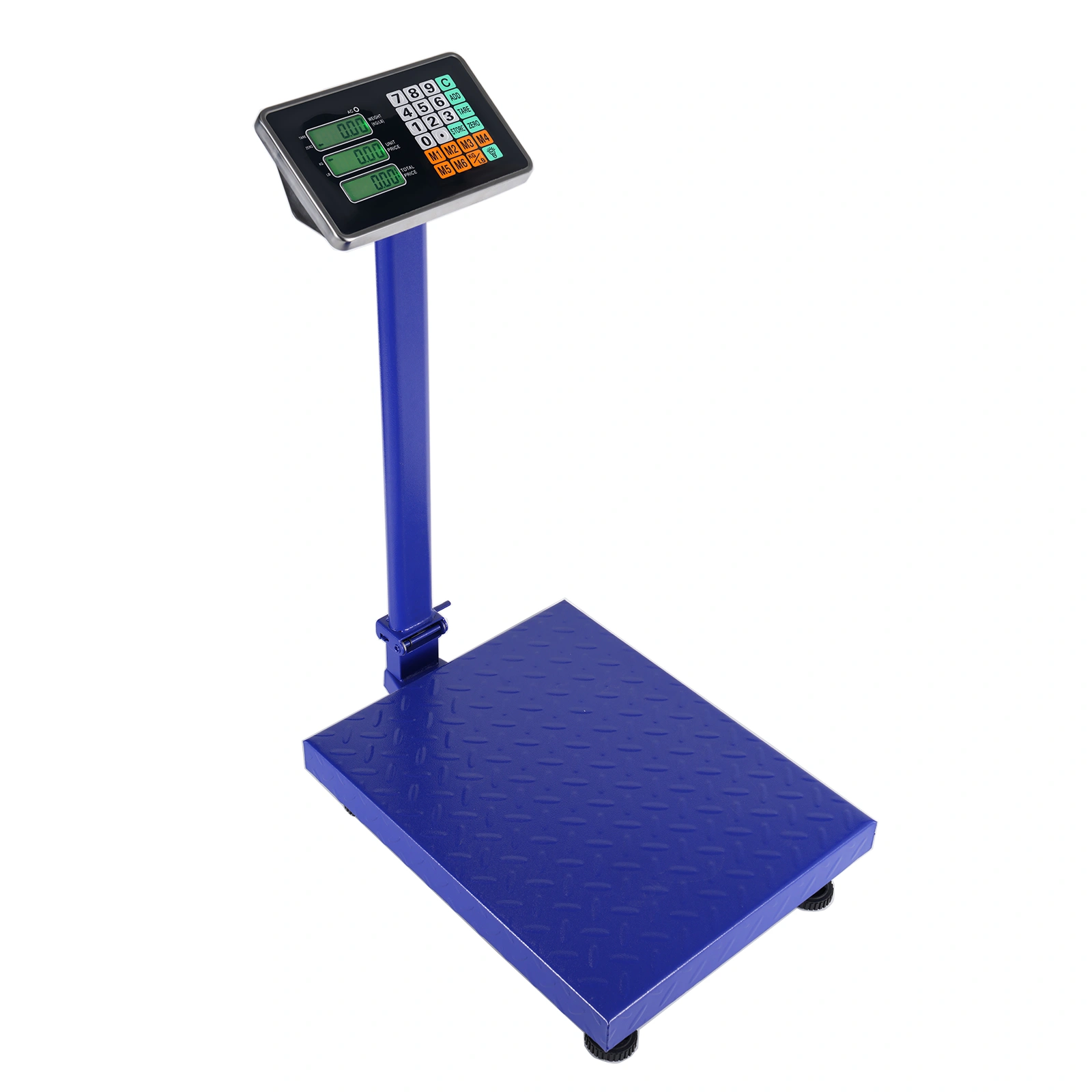 300KG/661lb Digital Floor Scale LCD Personal Postal Platform Bathroom Blue view 5