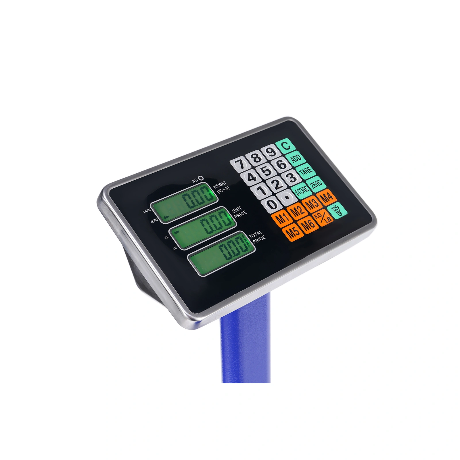 300KG/661lb Digital Floor Scale LCD Personal Postal Platform Bathroom Blue view 6