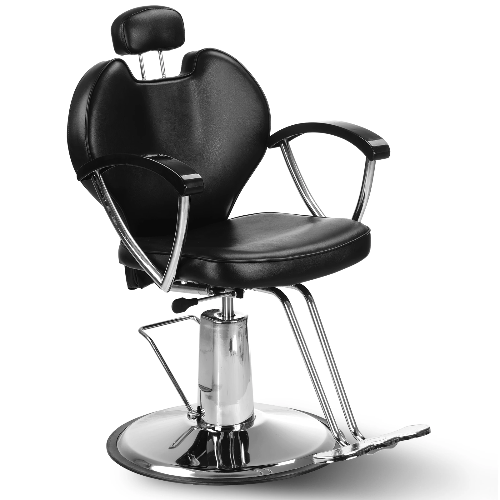 Heavy Duty Reclining Barber Chair, Hydraulic Swivel Salon Chair for Hair Styling, Beauty Spa, Professional Salon Equipment