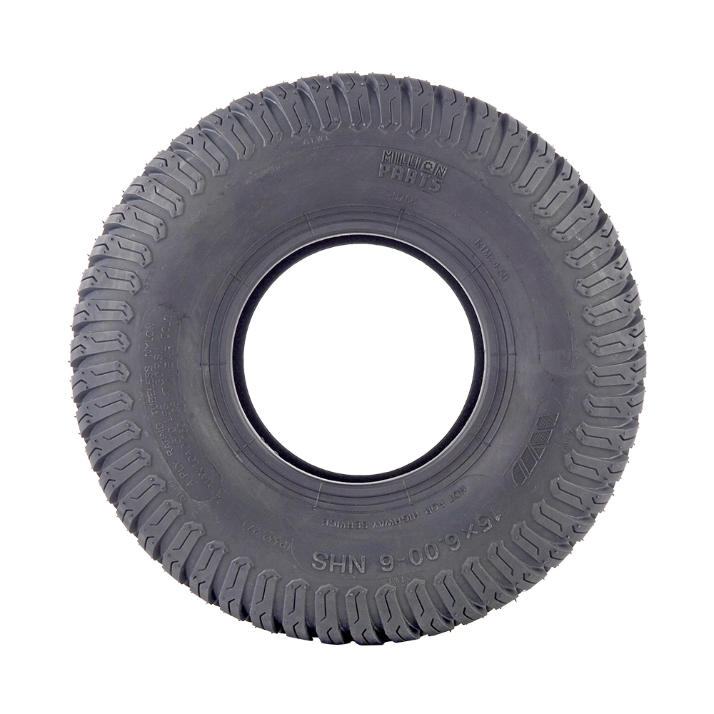 2 Pack 15x6.00-6 Tubeless Turf Tires 4 Ply Lawn Mower Tractor Tire Replacement view 4