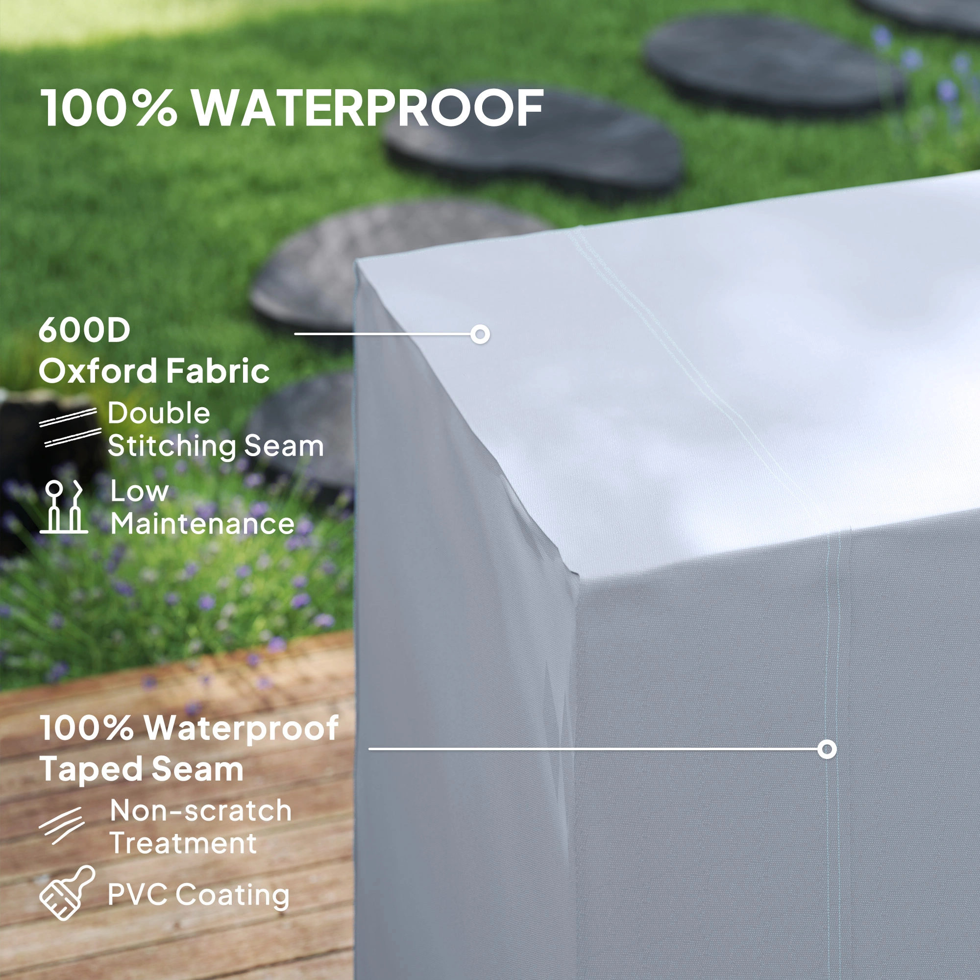 Swing Chair Cover - Outdoor Patio Furniture Protector, Weatherproof & Dustproof Swing Seat Cover for Porch Garden Deck view 6