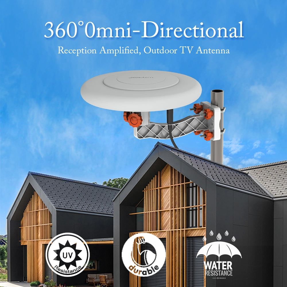 Leadzm TA-A1 150 Miles TV Antenna Outdoor Omni-directional 360 Degree Reception view 11