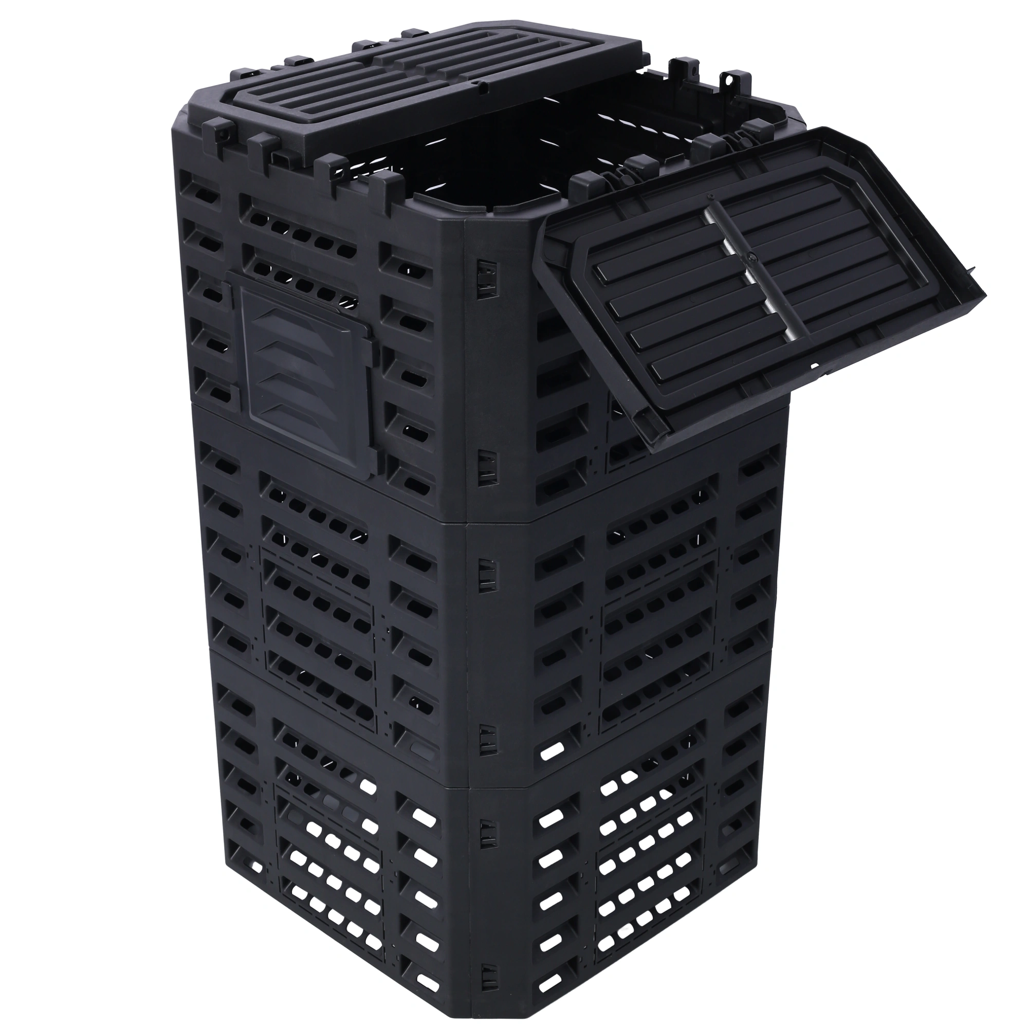 Garden Composter Bin Made from Recycled Plastic – 132 Gallons (500Liter) Large Compost Bin - Create Fertile Soil with Easy Assembly, Lightweight, Aerating Outdoor Compost Box view 2