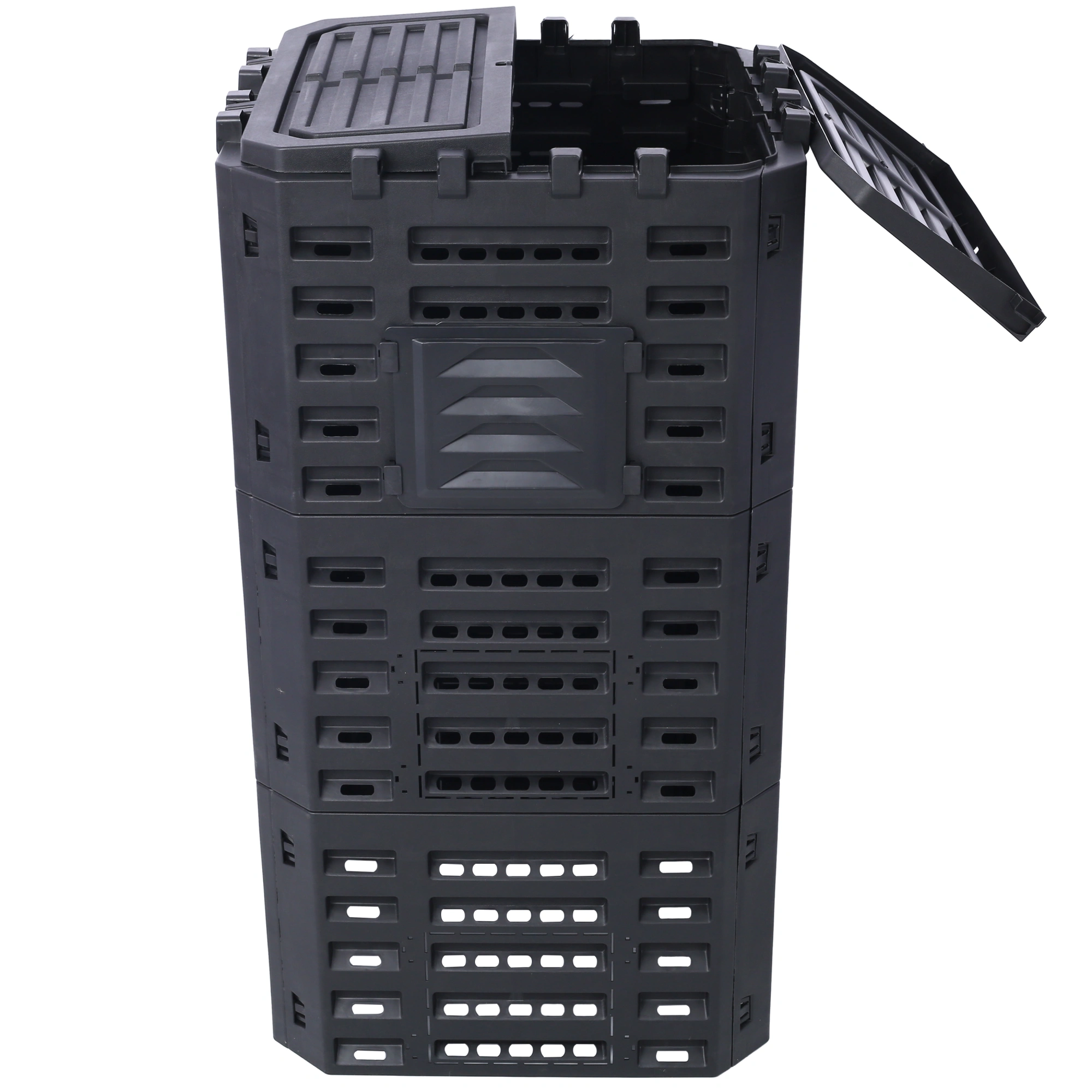 Garden Composter Bin Made from Recycled Plastic – 132 Gallons (500Liter) Large Compost Bin - Create Fertile Soil with Easy Assembly, Lightweight, Aerating Outdoor Compost Box view 7