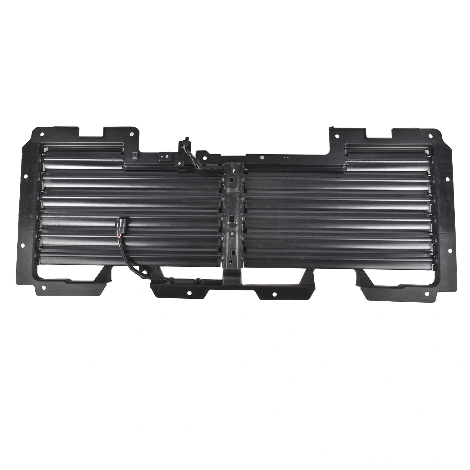 Upper Radiator Shutter Grille with Motor Fits for Cadillac Escalade Chevrolet Suburban Tahoe GMC Yukon Yukon XL 2017-2020 Black