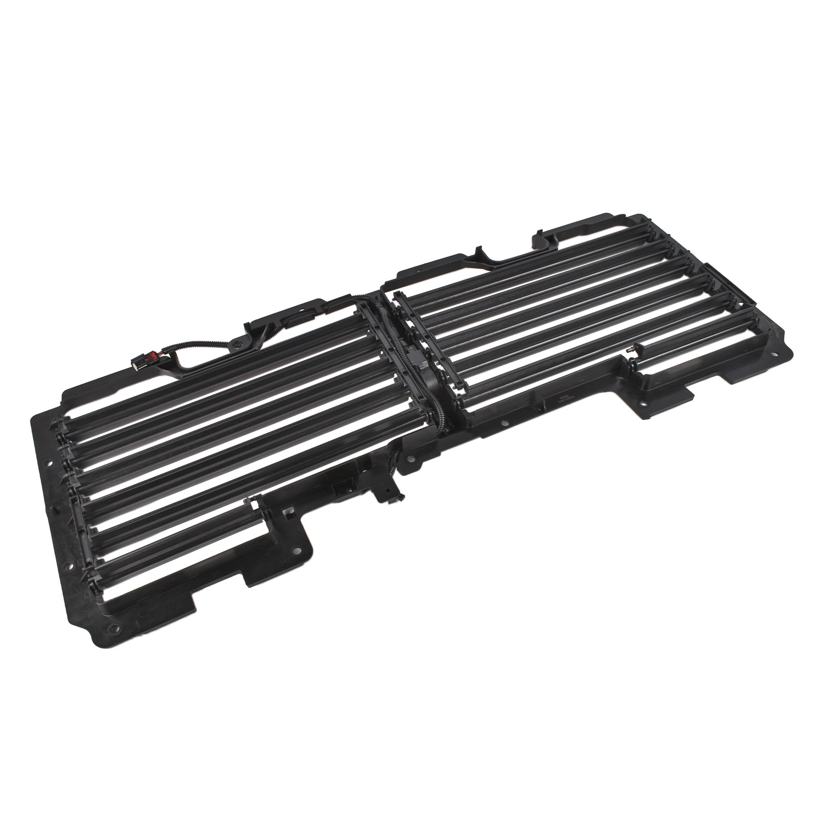 Upper Radiator Shutter Grille with Motor Fits for Cadillac Escalade Chevrolet Suburban Tahoe GMC Yukon Yukon XL 2017-2020 Black view 2