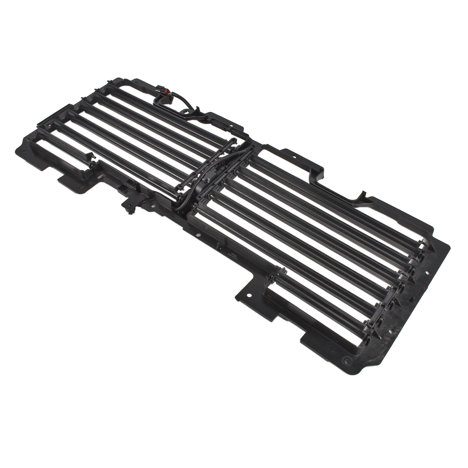 Upper Radiator Shutter Grille with Motor Fits for Cadillac Escalade Chevrolet Suburban Tahoe GMC Yukon Yukon XL 2017-2020 Black view 3