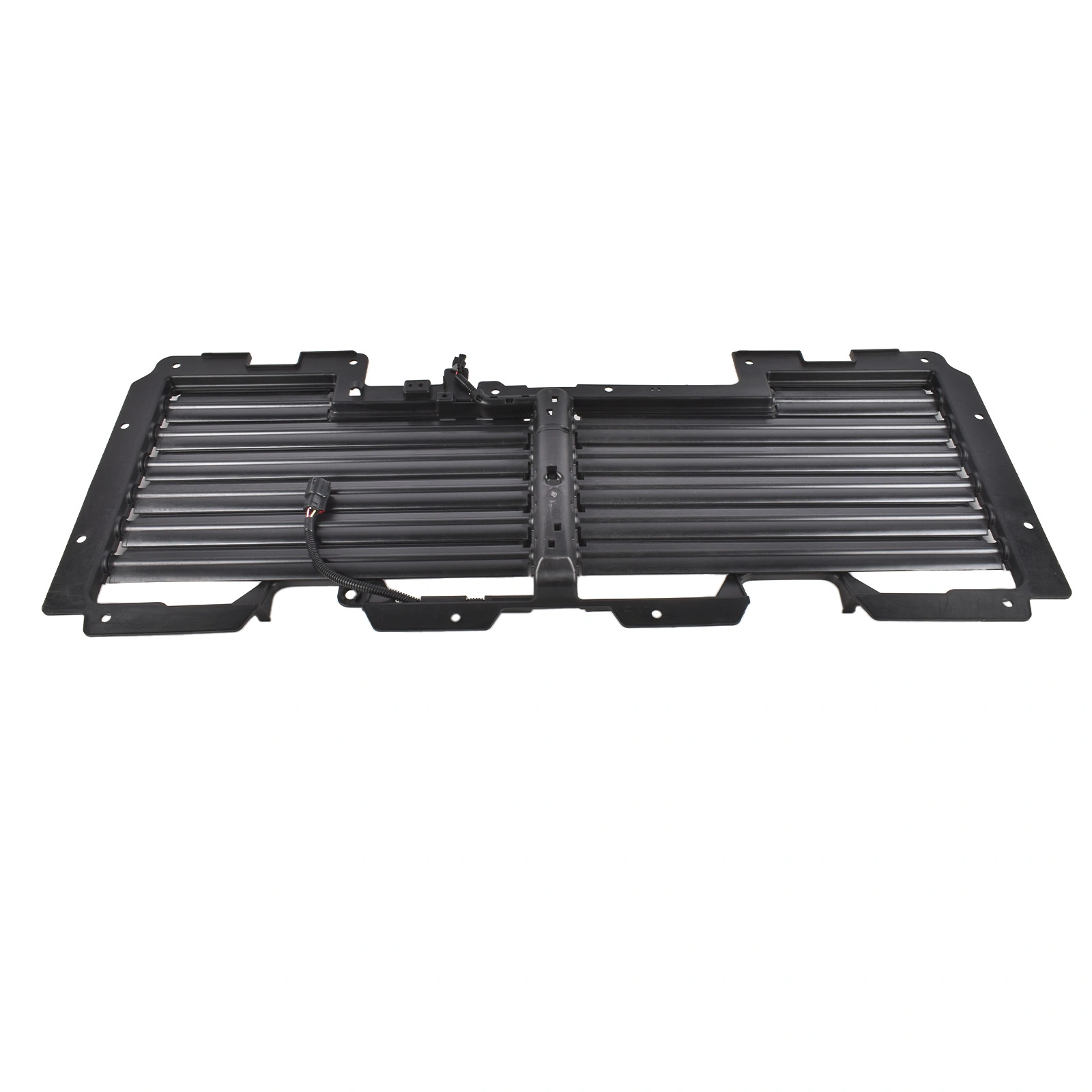 Upper Radiator Shutter Grille with Motor Fits for Cadillac Escalade Chevrolet Suburban Tahoe GMC Yukon Yukon XL 2017-2020 Black view 4