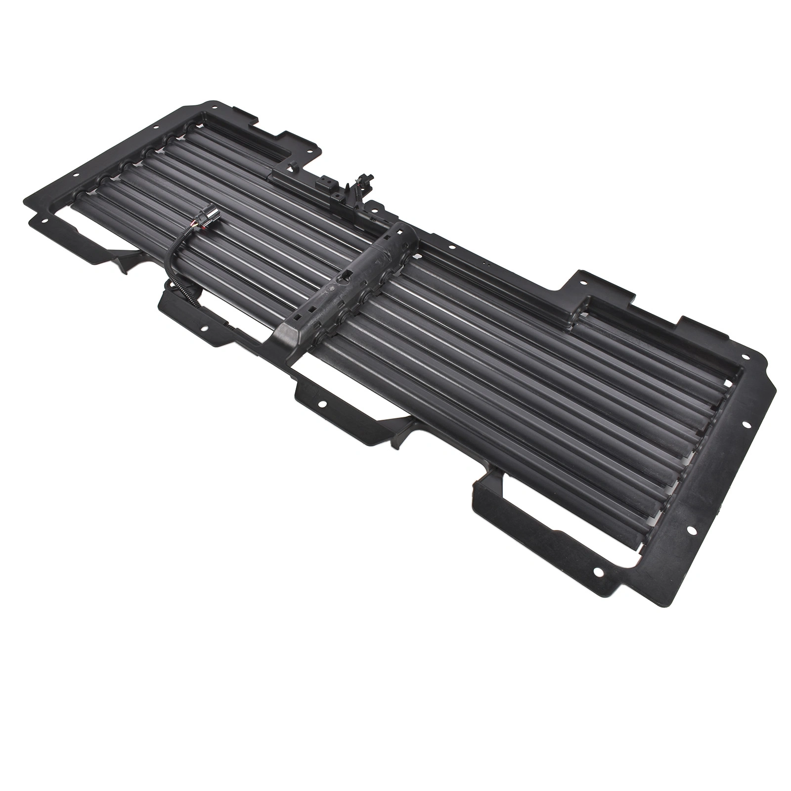 Upper Radiator Shutter Grille with Motor Fits for Cadillac Escalade Chevrolet Suburban Tahoe GMC Yukon Yukon XL 2017-2020 Black view 5