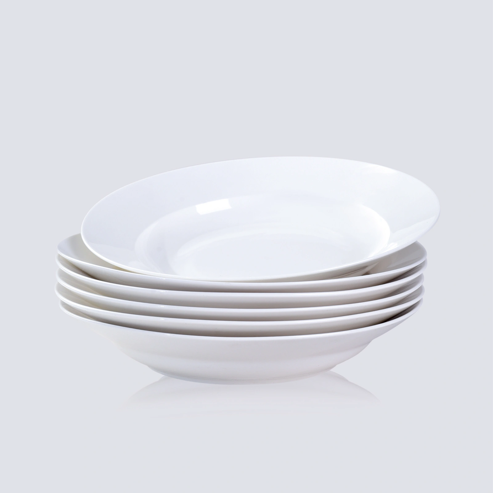 White Dinner Plates Set of 6, 9 Inch Salad Serving Modern Round Dishes - Dishwasher, Microwave, Oven Safe, Scratch Resistant, Smooth Glaze view 6