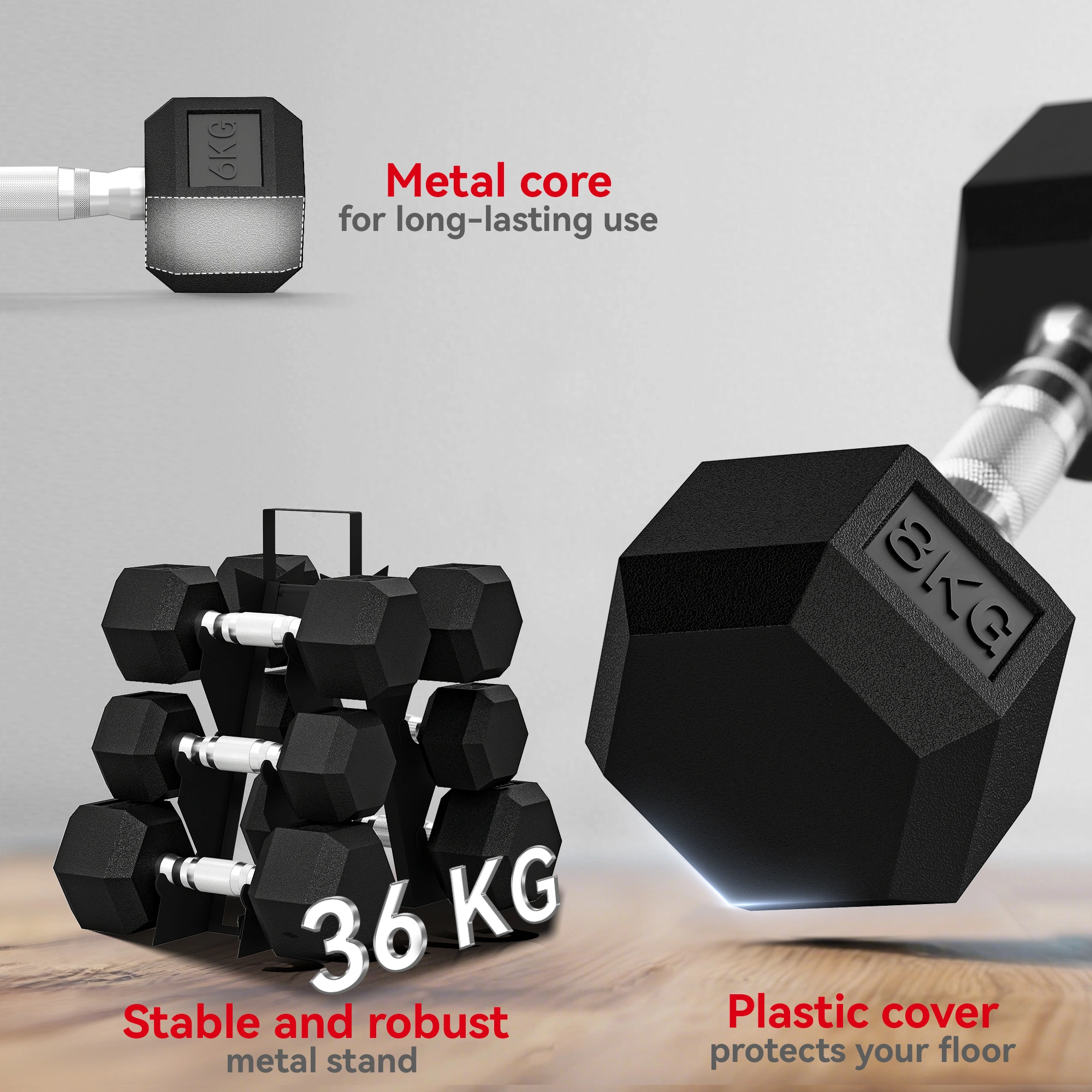 Adjustable Dumbbells Set, 5-25 lbs Weight Dumbbells Pair, Fast Adjust Weight for Home Gym Strength Training view 4