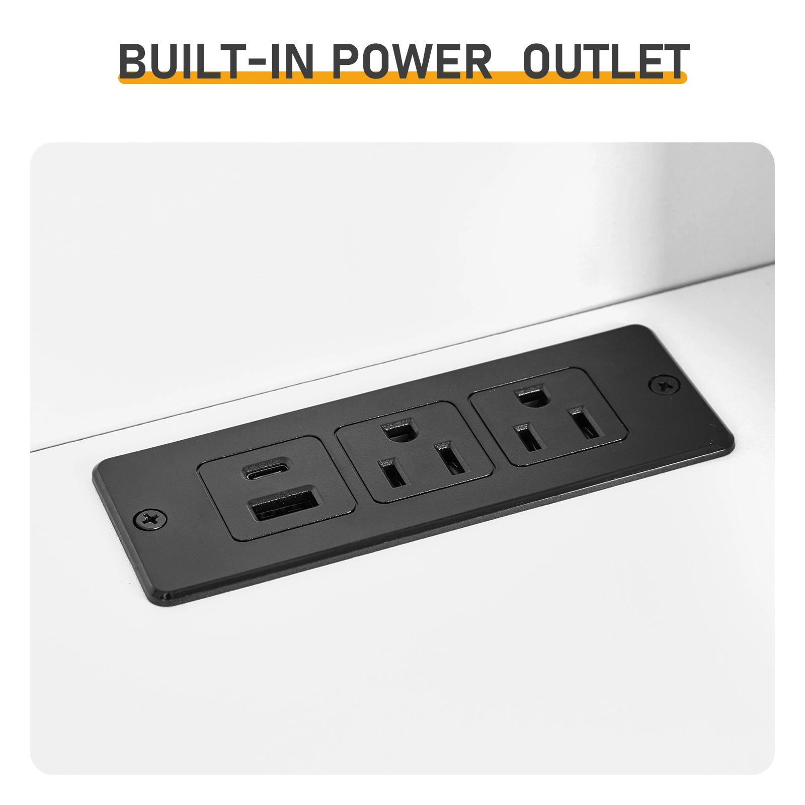 2 Drawers + 1 Shelf + 6-Shelf BedsideTable US Standard Power Supply (1 USB + 1 Type-C + 2 Triple-Prong) Storage Locker P2-12MM Particleboard Laminated Storage Cabinet 17.32*13.78*50in White view 8