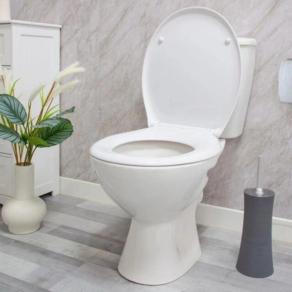 One Button Quick Release Toilet Seat - Soft Close Heavy Duty Universal Fit Slow Closing Lid view 2