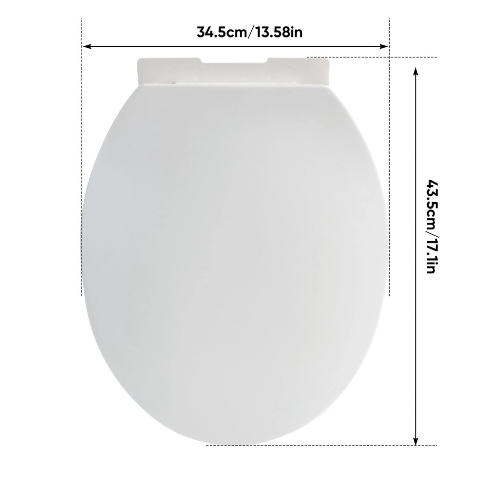 One Button Quick Release Toilet Seat - Soft Close Heavy Duty Universal Fit Slow Closing Lid view 3