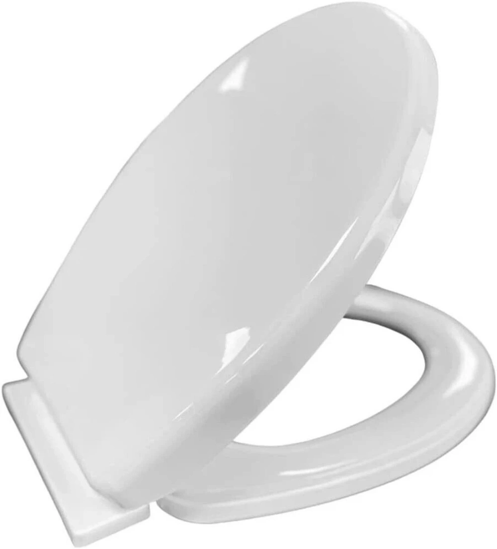 One Button Quick Release Toilet Seat - Soft Close Heavy Duty Universal Fit Slow Closing Lid view 4