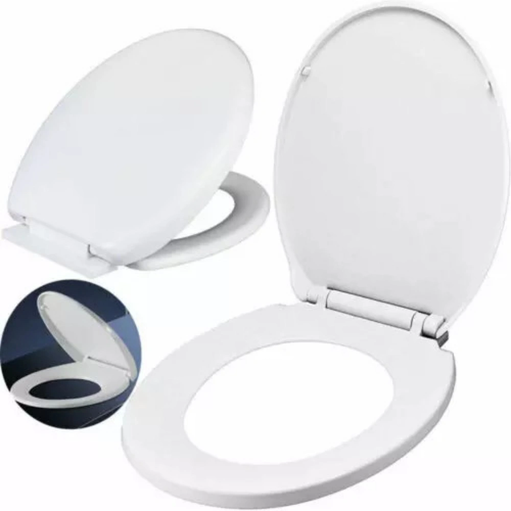 One Button Quick Release Toilet Seat - Soft Close Heavy Duty Universal Fit Slow Closing Lid view 5