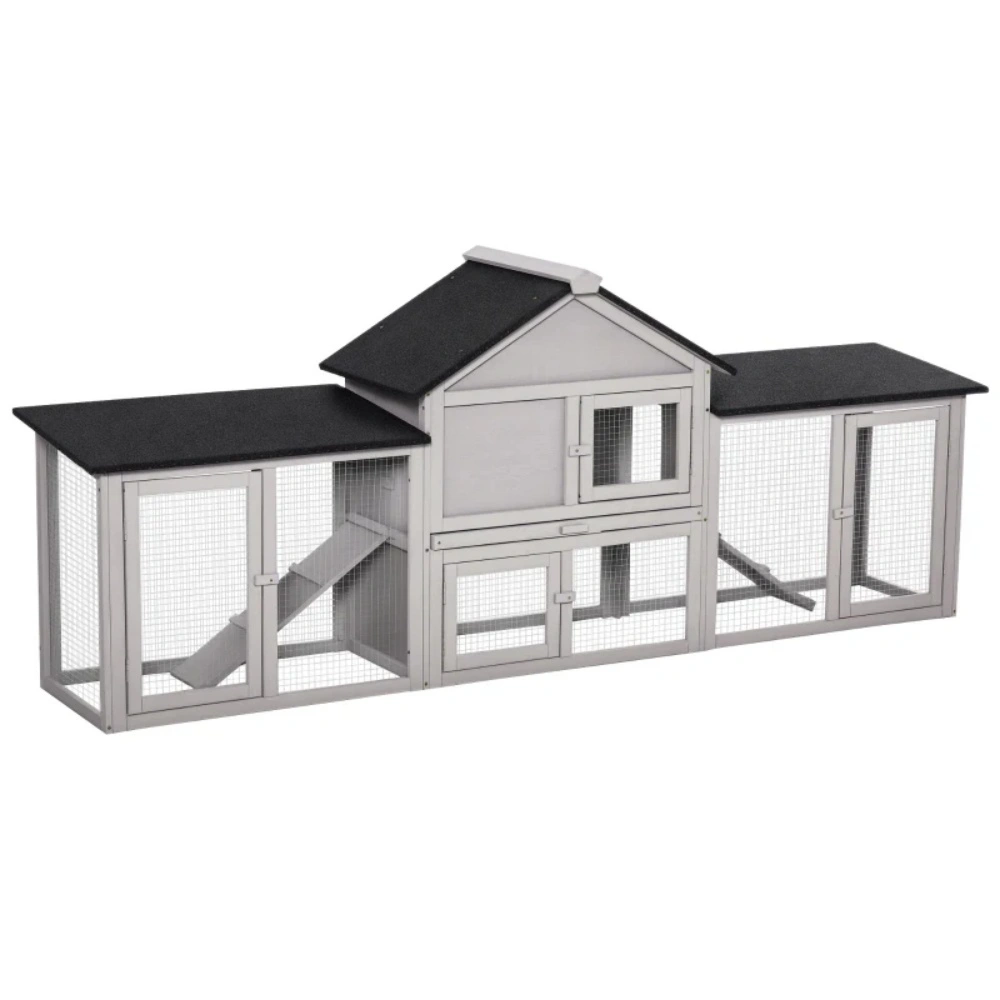 Small Animal Playpen Cage for Rabbits Guinea Pigs Ferrets Multi-Level Activity Pen view 2