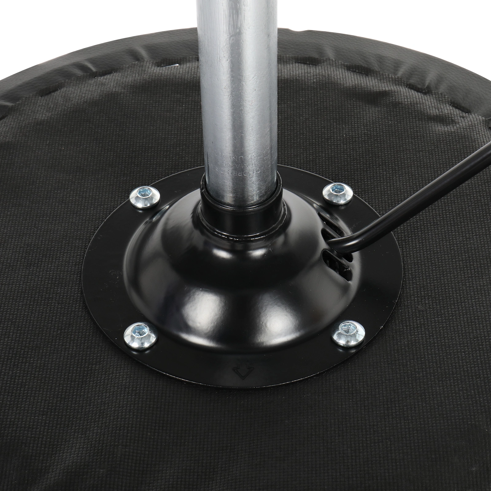 Round Stool Plastic Arch Feet Rotation Bar Stool Black view 10