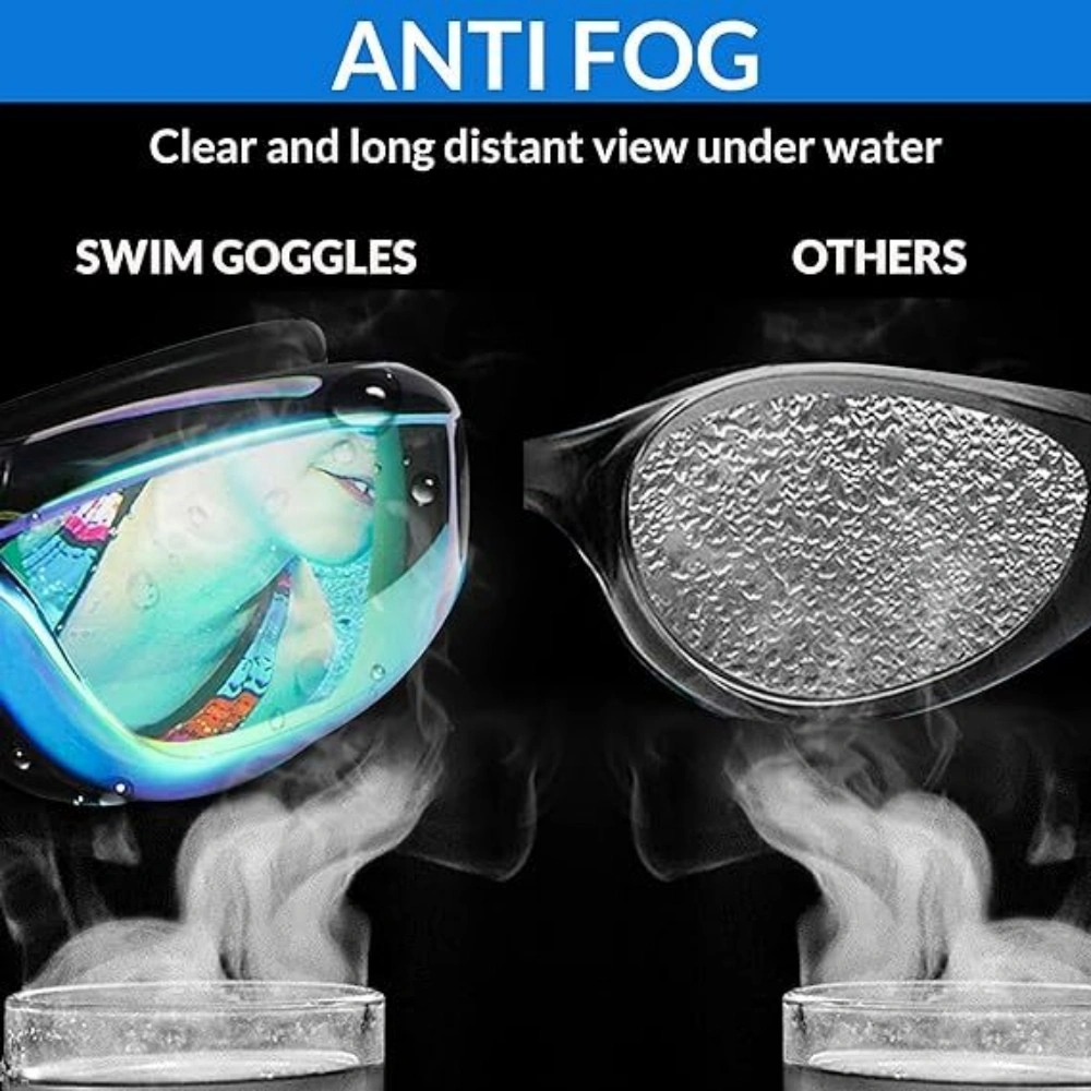 Adjustable Anti-Fog Swimming Goggles Ultra-Clear Vision Trunks for Men Women Adult Kids view 5