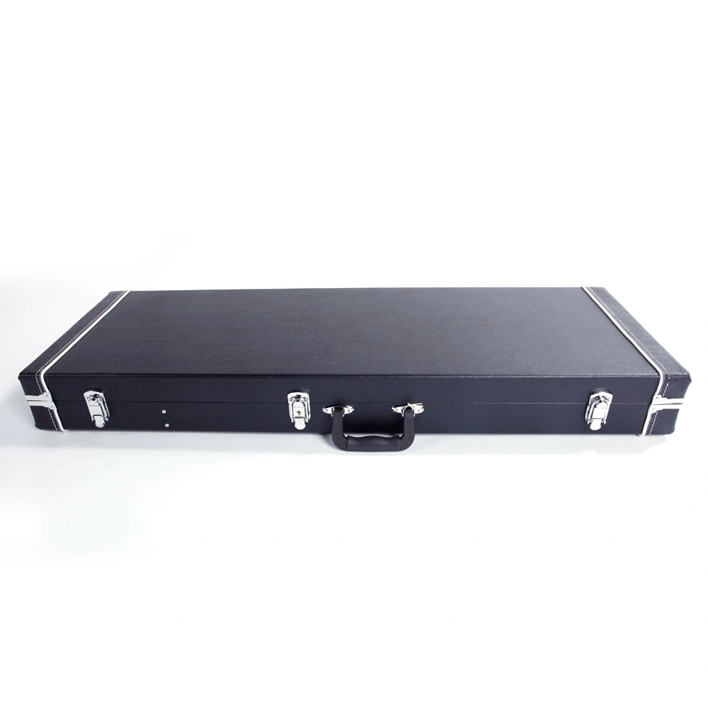 ST High Grade Electric Guitar Square Hard Case Microgroove Flat Black view 10