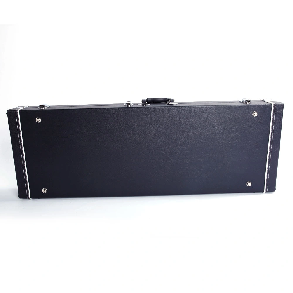 ST High Grade Electric Guitar Square Hard Case Microgroove Flat Black view 11