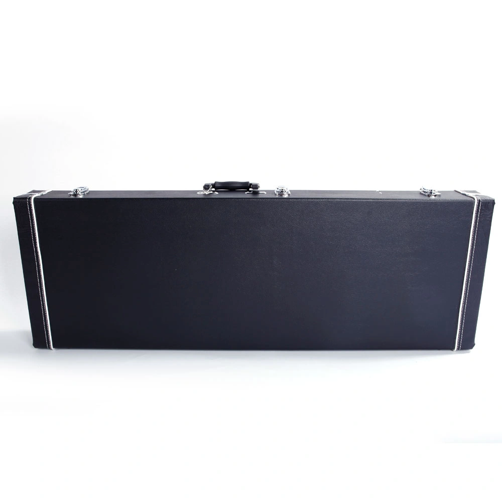 ST High Grade Electric Guitar Square Hard Case Microgroove Flat Black view 2
