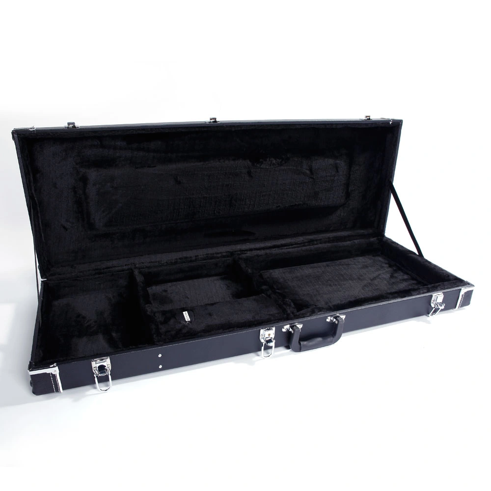 ST High Grade Electric Guitar Square Hard Case Microgroove Flat Black view 8