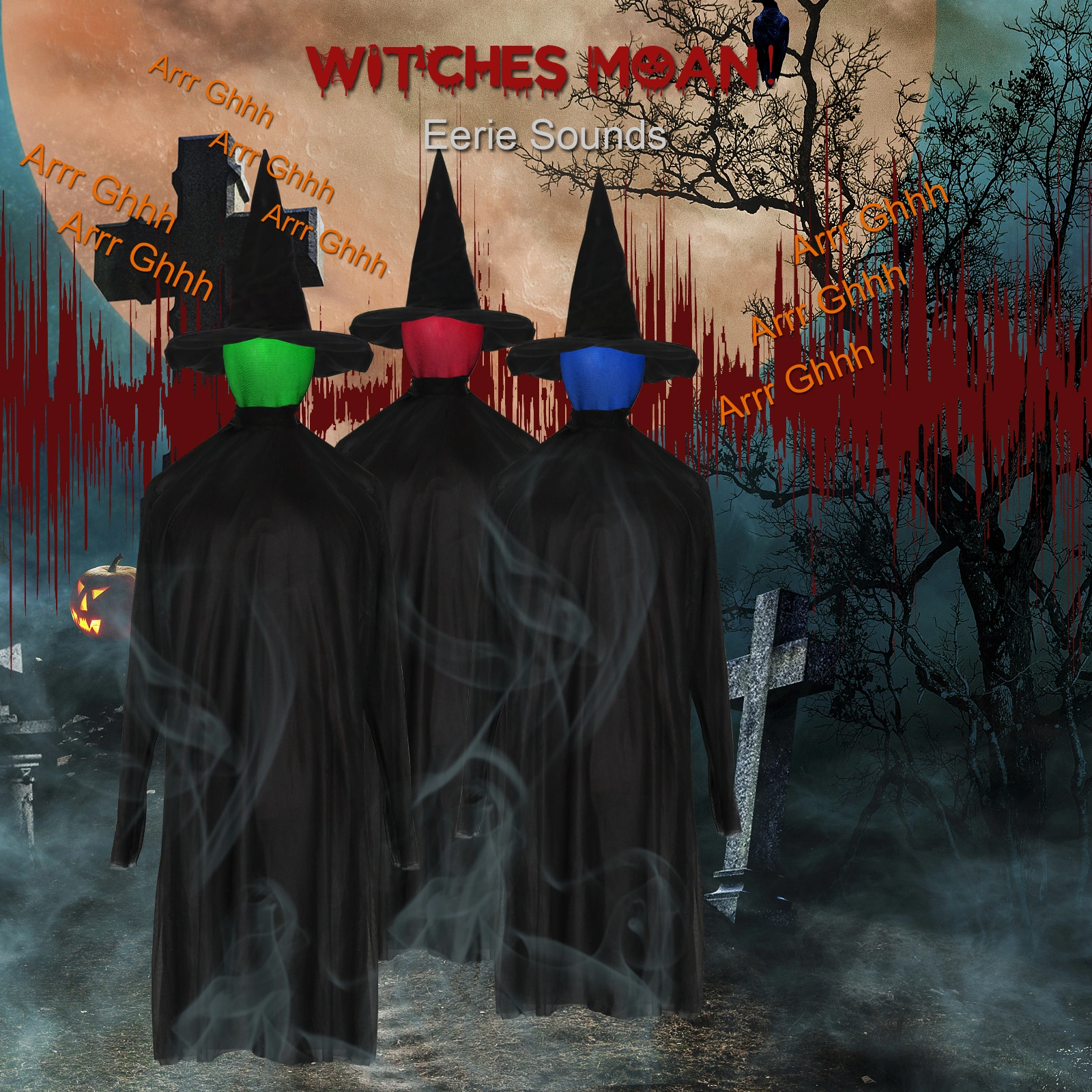Halloween Black Witches with Change Colors view 21