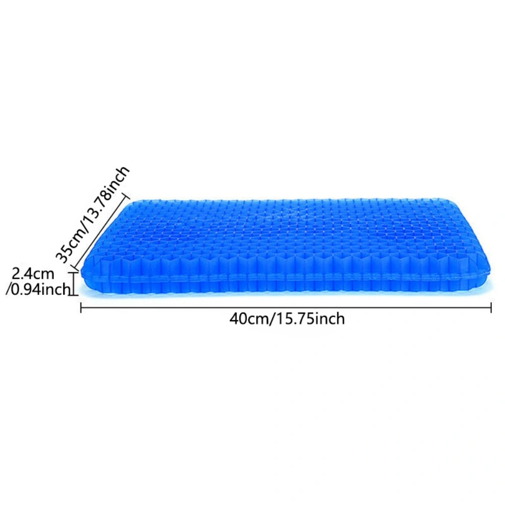 Honeycomb Gel Seat Cushion - Breathable Cooling Egg Crate Chair Pad, Double Thick Mat view 2