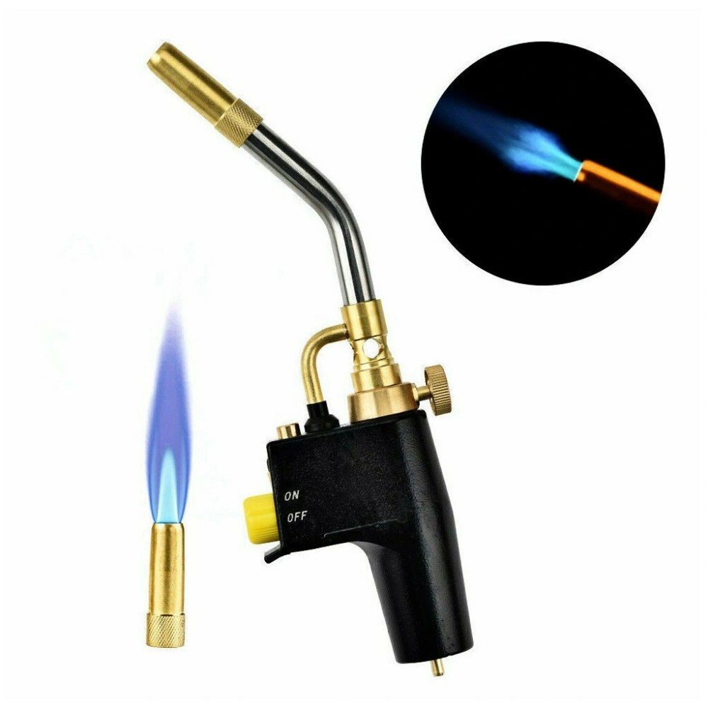 Propane Torch with MAPP Gas Adapter, Welding & Brazing Blowtorch, Plumber's Kit w/ 3 Nozzles for Hard Soldering view 5