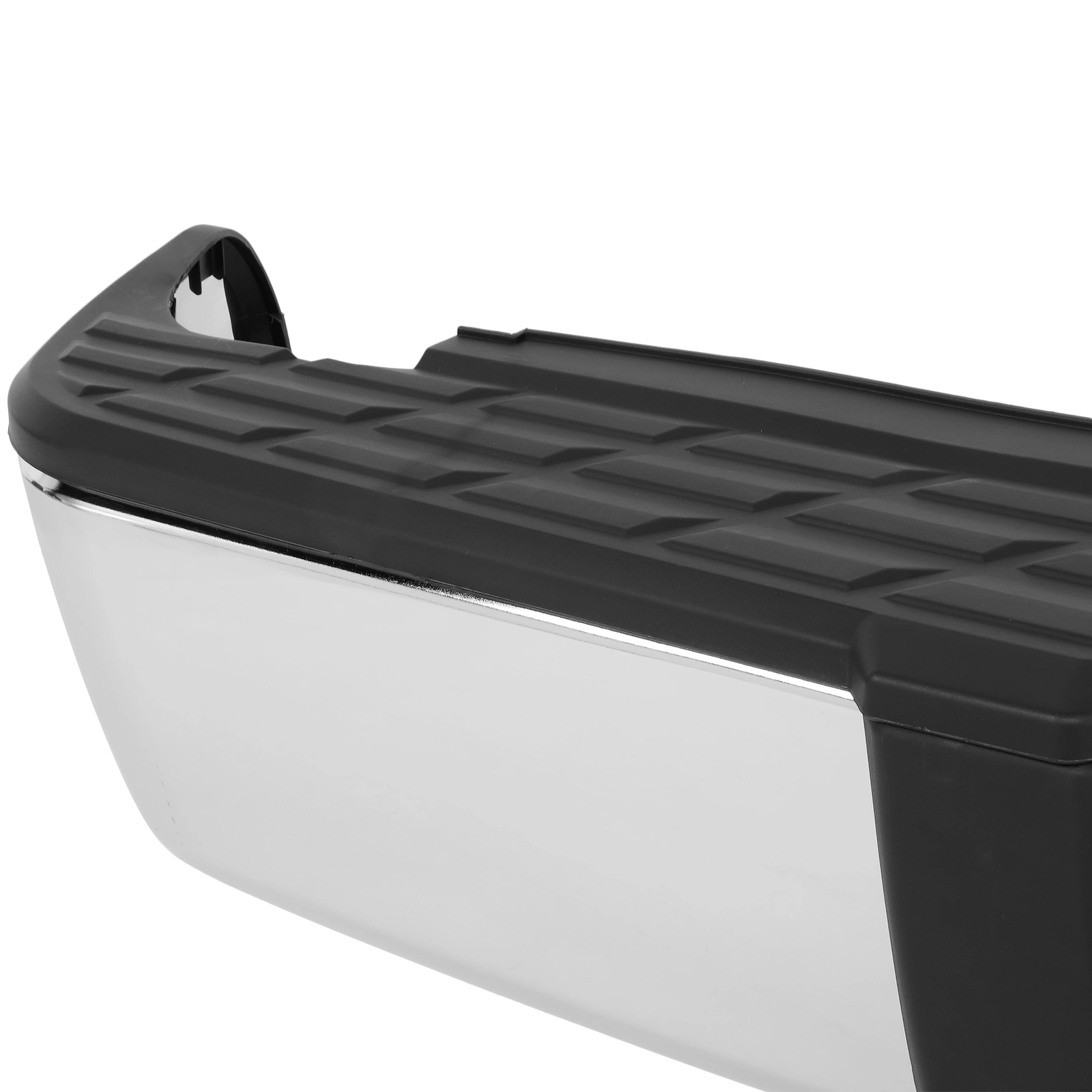 Pickup Rear Bumper Chevrolet Silverado 1500 2007-2013-Silver/Steel/No Hole view 11