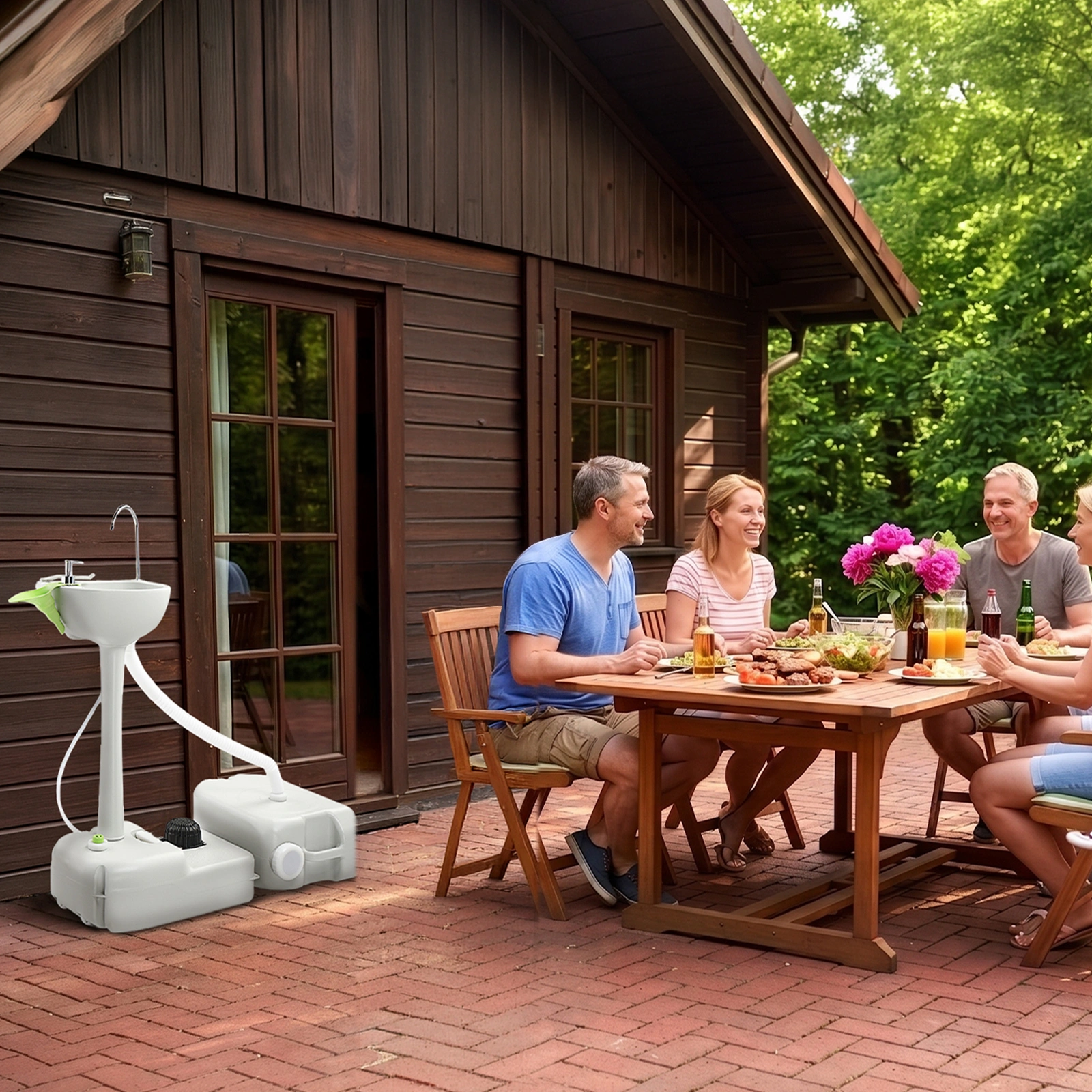 CHH-7701 562 Portable Removable Outdoor Hand Sink with 24L Recovery Tank view 17