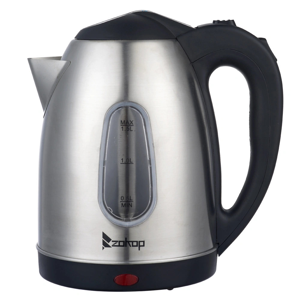 US Standard ZOKOP HD-1802S 120V 1200W 1.5L Stainless Steel Electric Kettle with Water Window [Same code 00574412] view 10