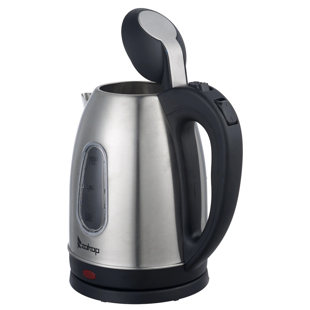 US Standard ZOKOP HD-1802S 120V 1200W 1.5L Stainless Steel Electric Kettle with Water Window [Same code 00574412] view 8