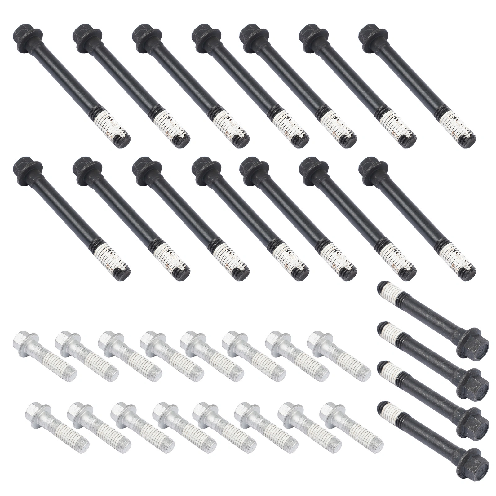 34Pcs Engine Cylinder Head Bolts for Chevrolet GMC C1500 C2500 Cadillac Escalade 5.7L ES72856 view 4