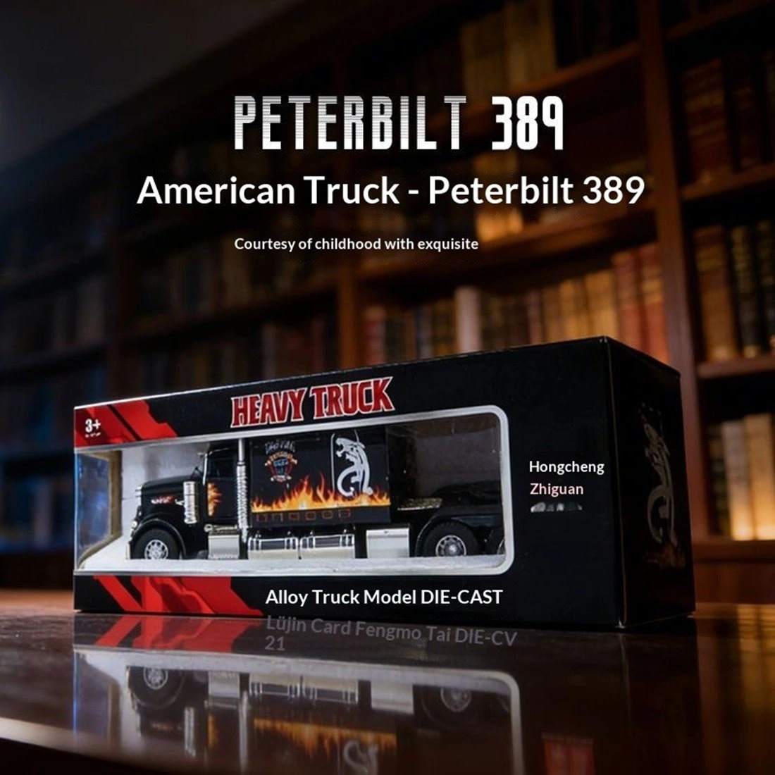Semi Truck Toys for Boy Heavy Trucks,Metal Diecast Trucks Model Pull Back Cars with Light and Sound,Truck and Trailer Toys for Boys,Toy Trucks for Boys Age 4-8 view 9