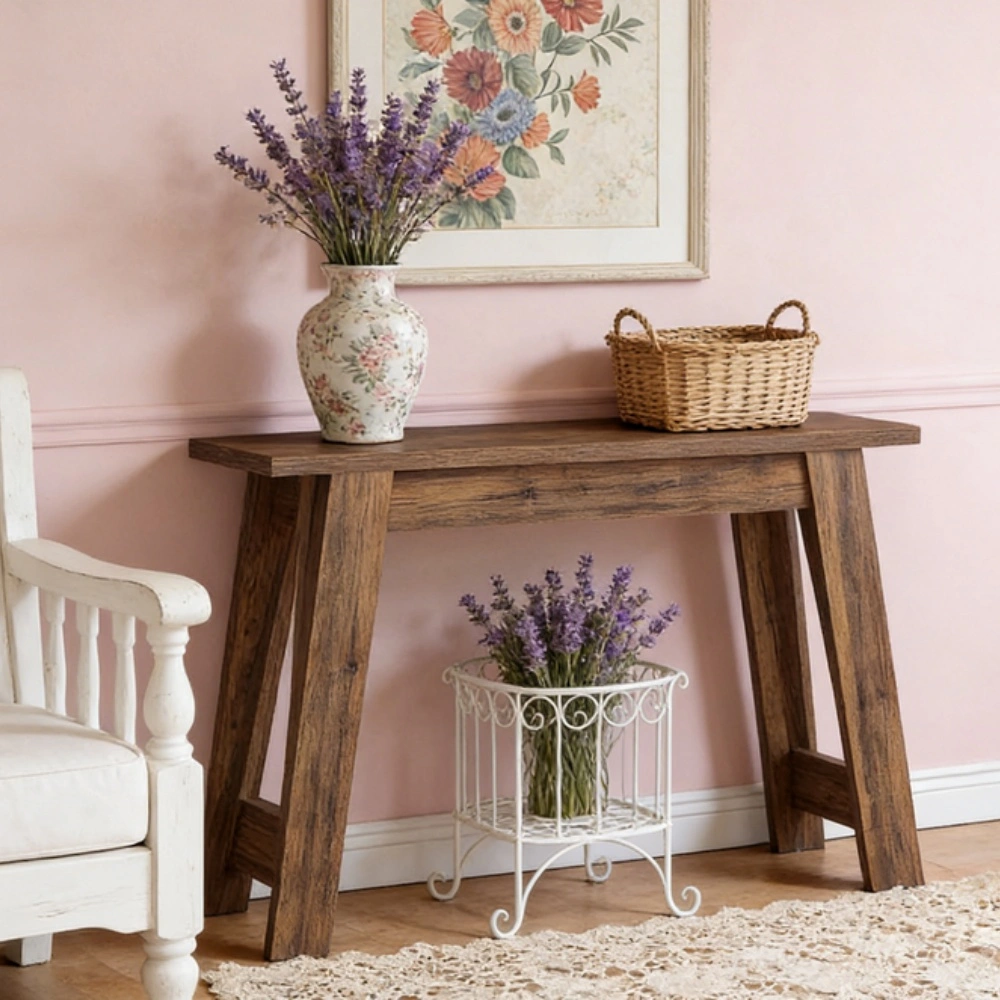 Modern Long Console Sofa Table with Storage Shelf for Entryway, Hallway, Living Room view 6