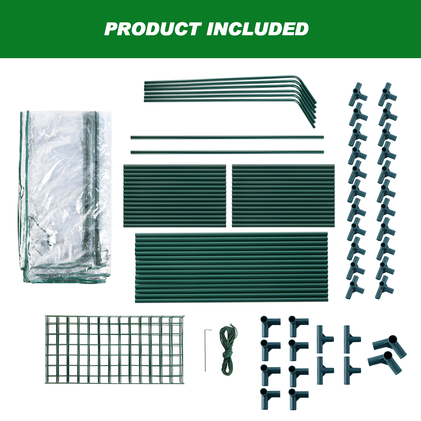 Heavy Duty Walk-in Greenhouse for Garden - 6x8 ft Polycarbonate Plant Growing House view 3