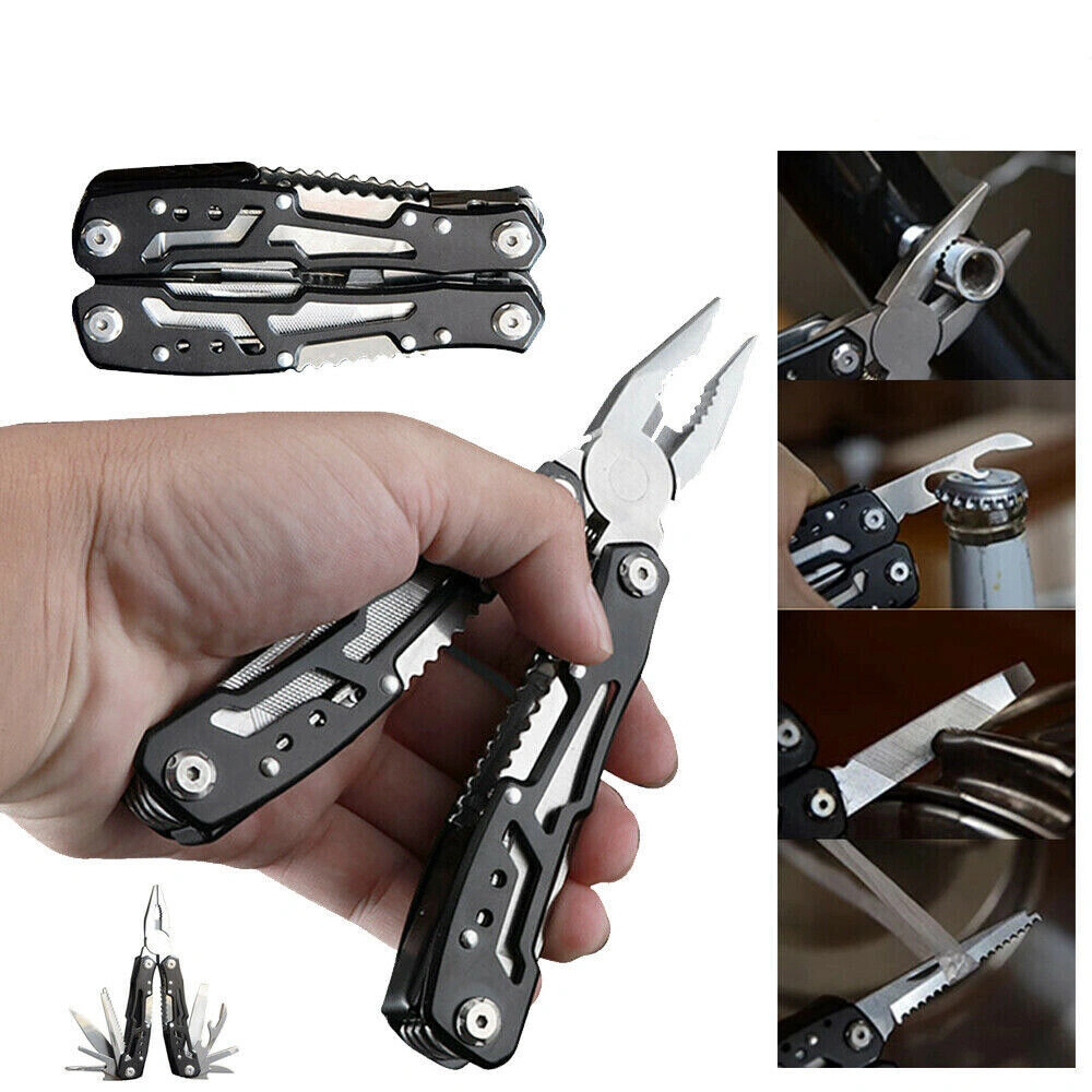 Stainless Steel Multi Tool with Pliers, Saw & Folding Pliers - Multifunctional Outdoor Pocket Tool for Camping & Survival view 2