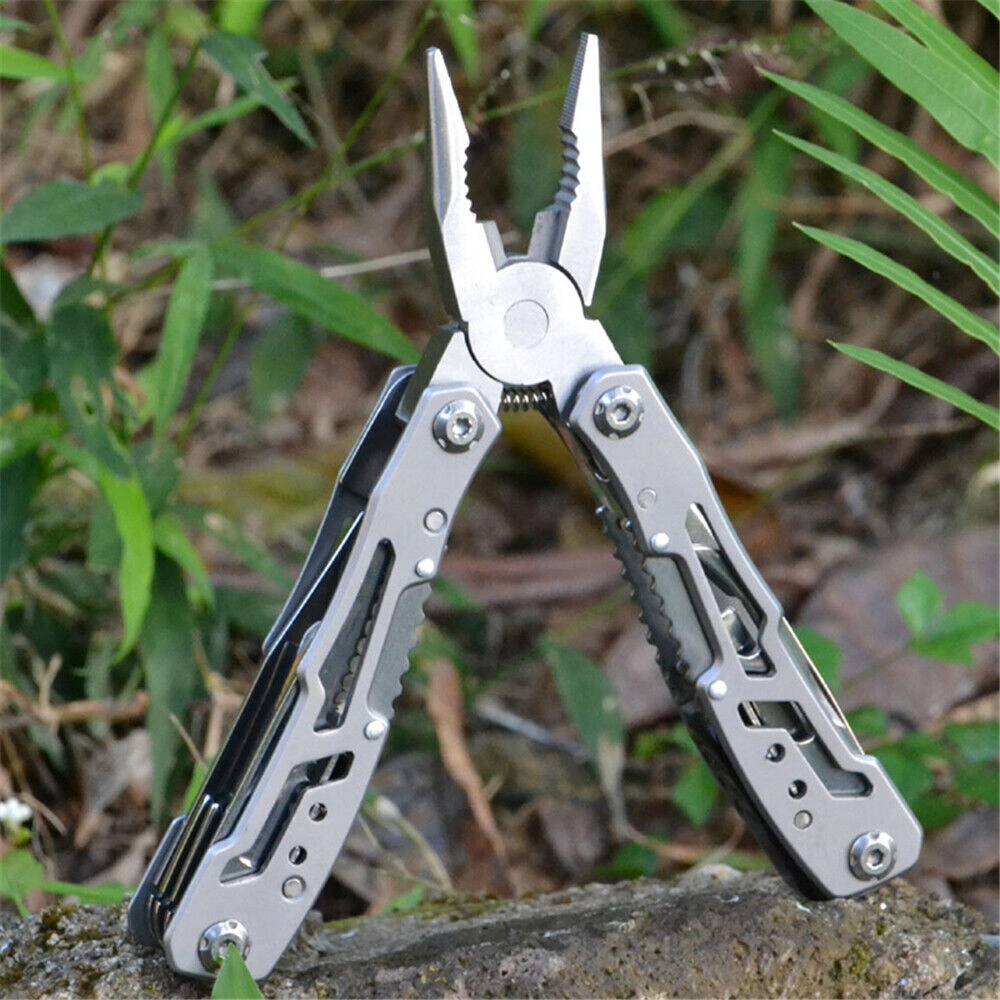 Stainless Steel Multi Tool with Pliers, Saw & Folding Pliers - Multifunctional Outdoor Pocket Tool for Camping & Survival view 4